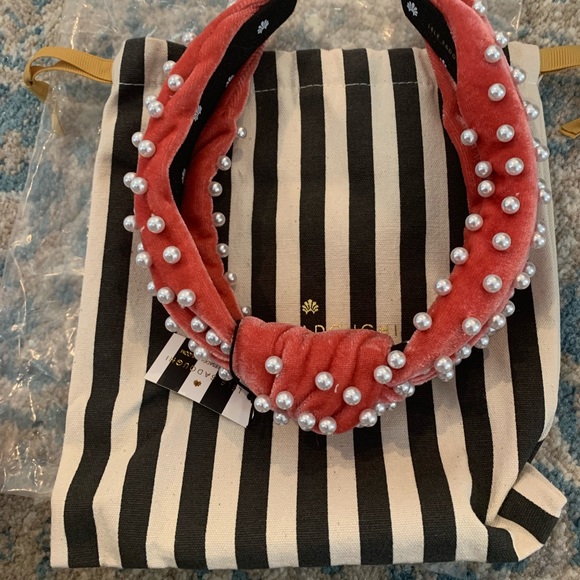 LELE SADOUGHI Raspberry Pearl Knotted Headband - Picture 3 of 5